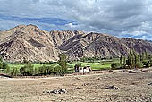  The picturesque Chemrey Gompa  in the valley leading to Changla - Ladakh